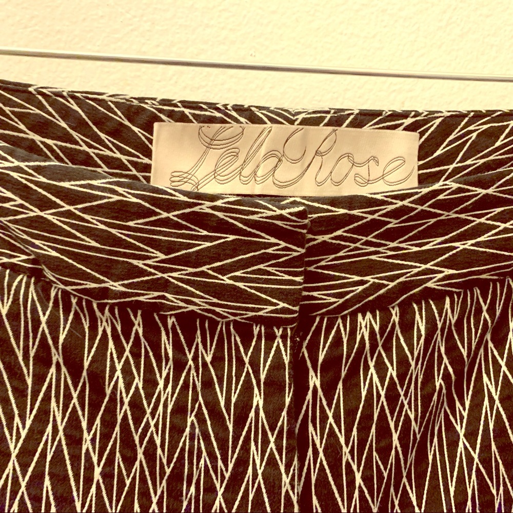 Lela Rose—Cool print, fine cut/fabric. EUC.